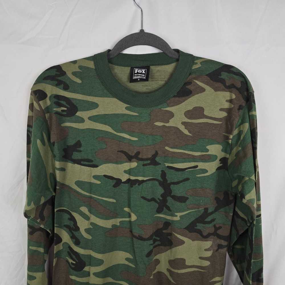 Fox Outdoor Products Green Camouflage Knit Long S… - image 2