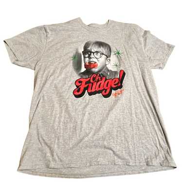a Christmas Story Oh Fudge T-Shirt Size XXL Gray - image 1