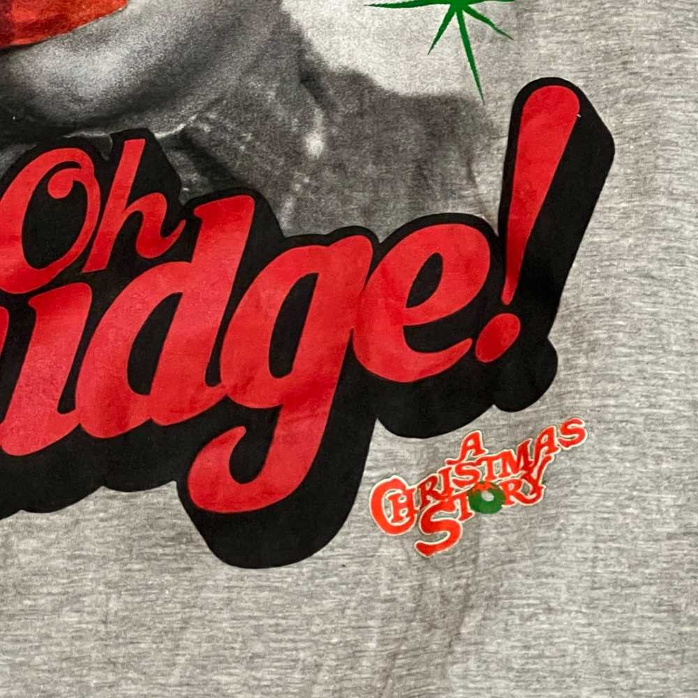 a Christmas Story Oh Fudge T-Shirt Size XXL Gray - image 3