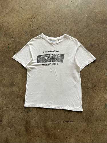 1980s Hanes "I Survived The Blackout" Tee