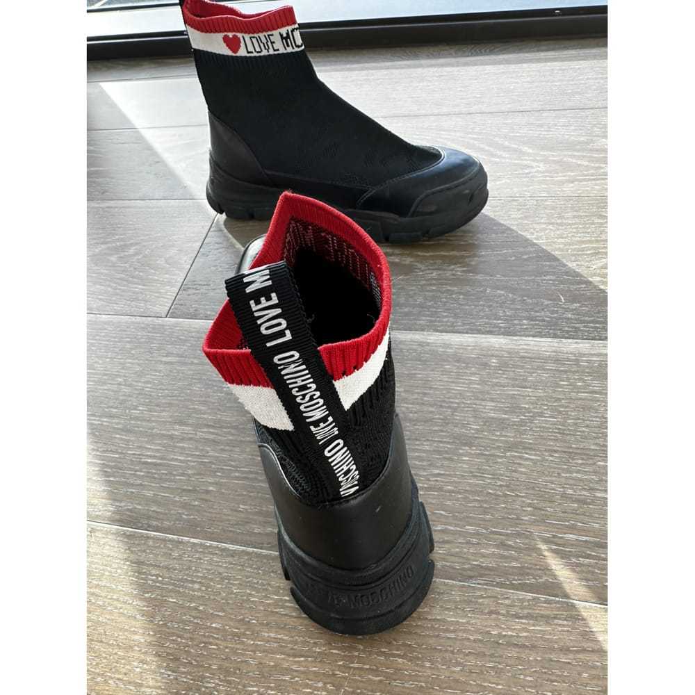 Moschino Love Cloth boots - image 3