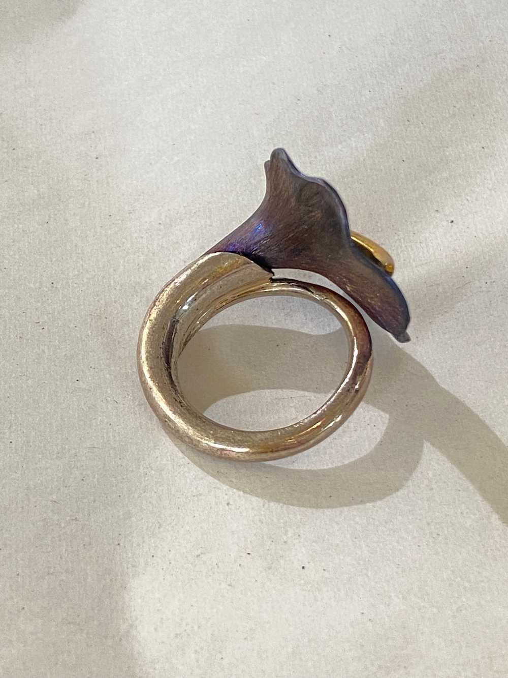 Janusz Szkutnik Calla Lily Sterling Silver Titani… - image 6