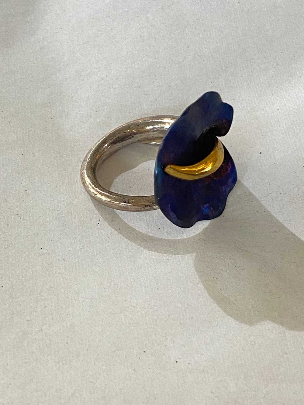 Janusz Szkutnik Calla Lily Sterling Silver Titani… - image 7