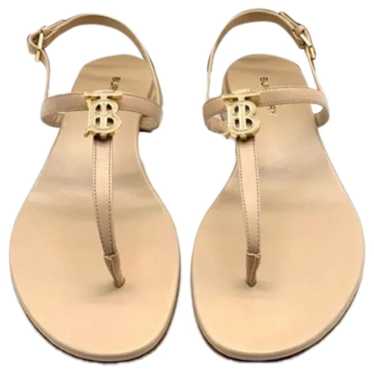 Burberry Leather flip flops - image 1