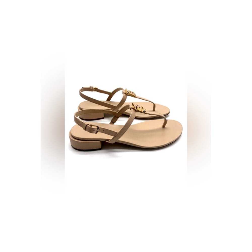 Burberry Leather flip flops - image 2