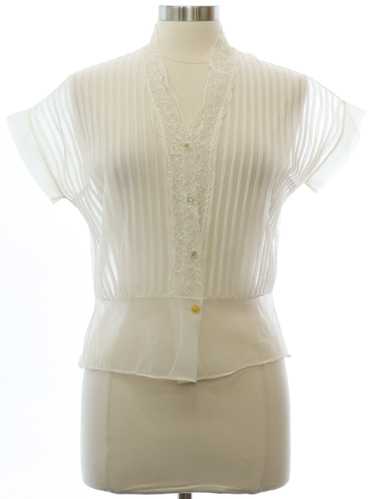 1940's Womens Sheer Nylon Shirt