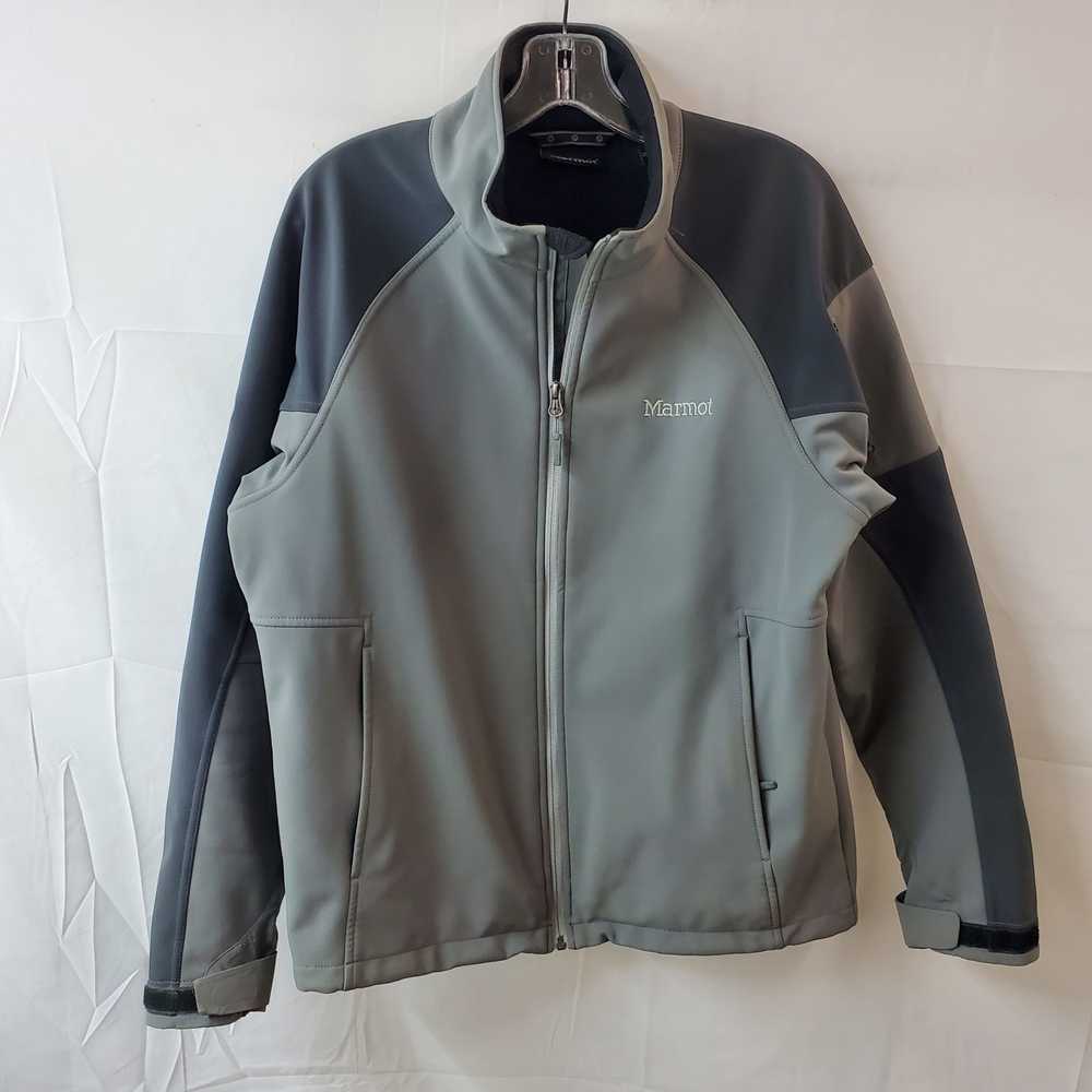 Marmot Gray Windbreaker Nylon Jacket Size M - image 1