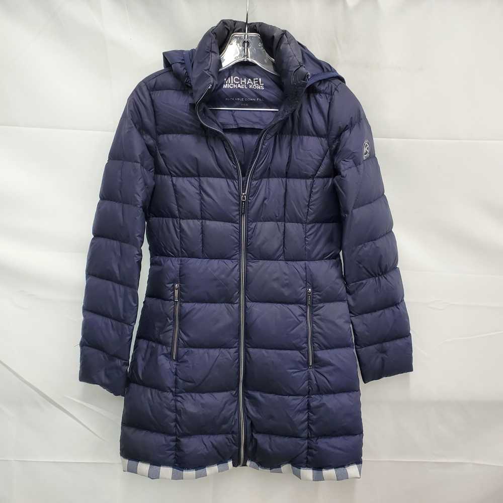 Michael Kors Navy Blue Feather Down Packable Puff… - image 1