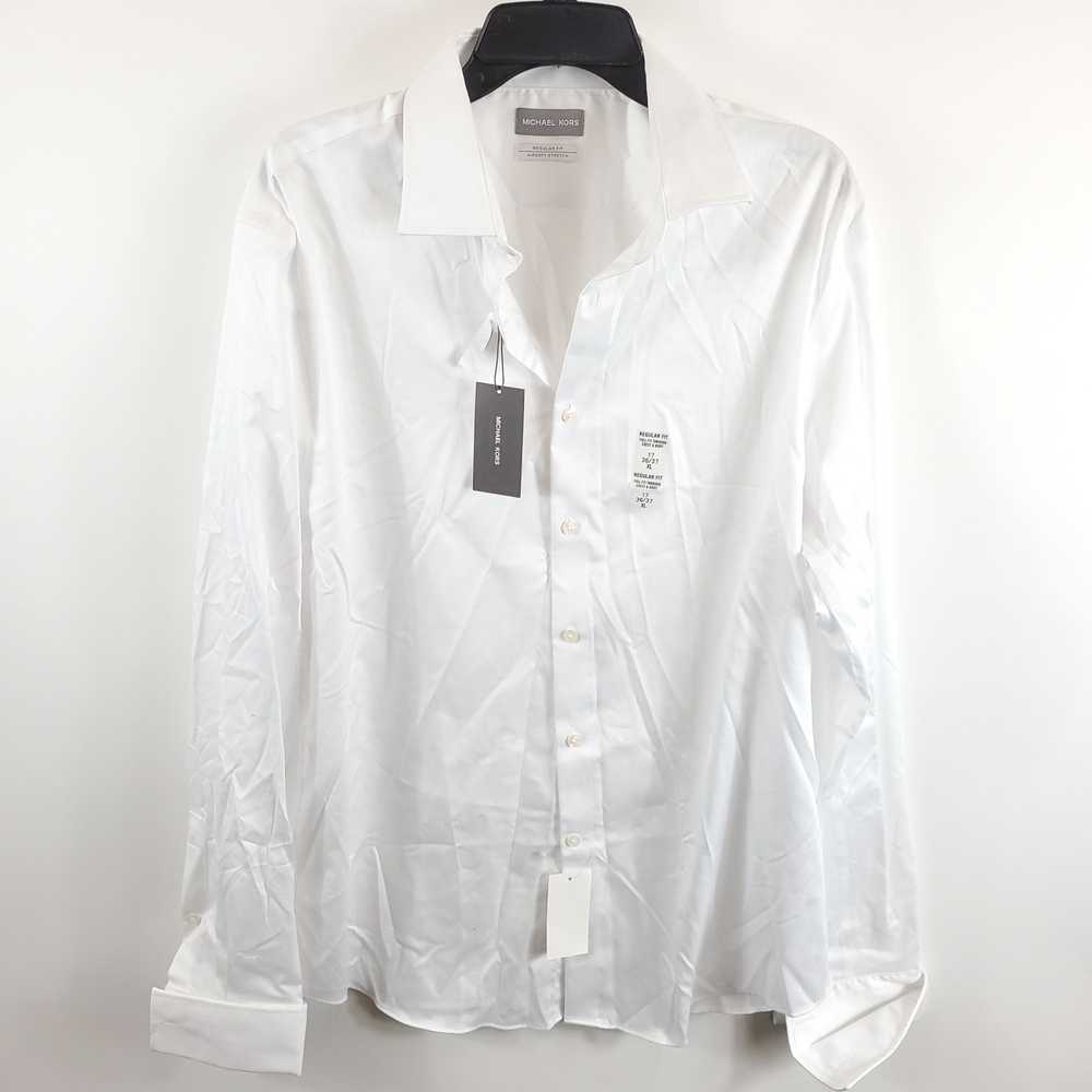 Michael Kors Men White Button Up Shirt XL NWT - image 1
