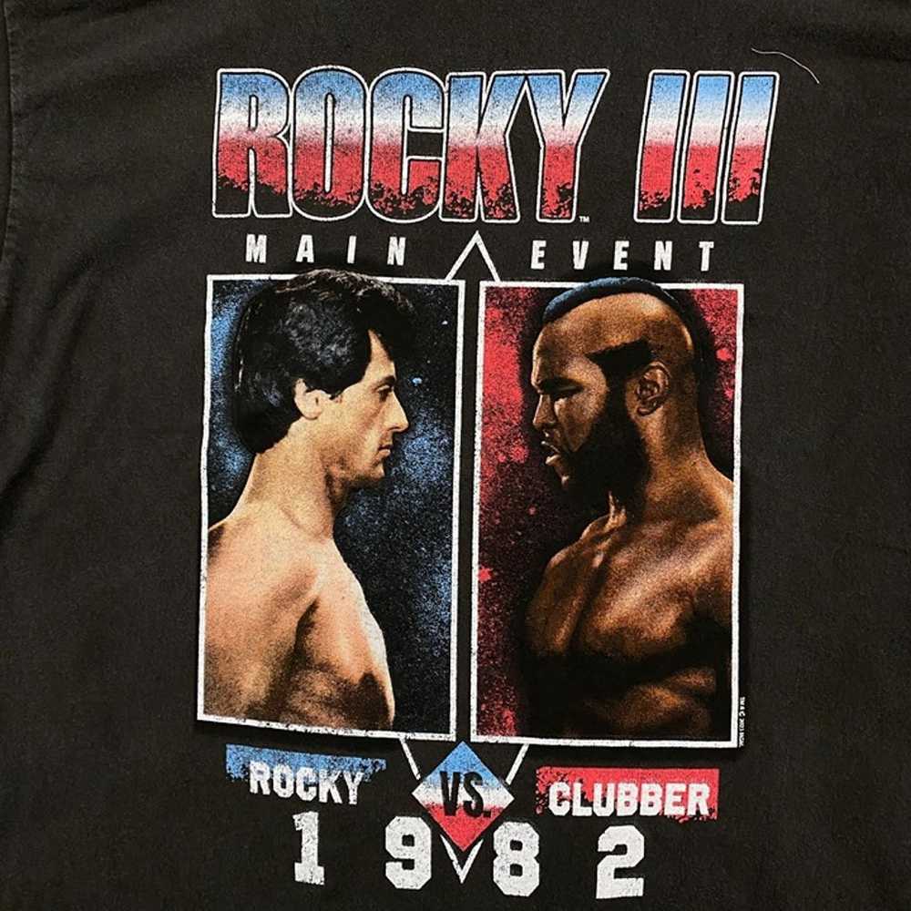 Rocky III Main Event Rocky Vs Clubber 1982 T-Shir… - image 2