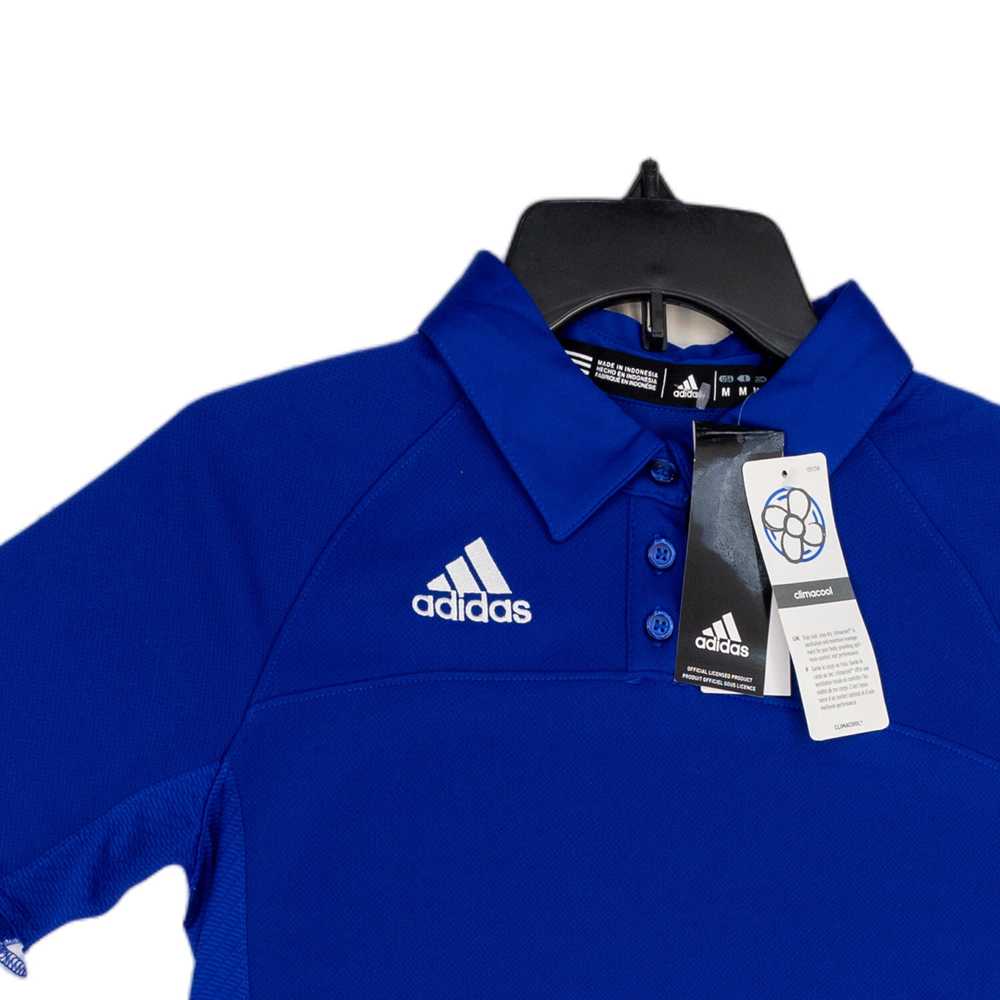 adidas NWT Mens Blue Spread Collar Short Sleeve G… - image 3