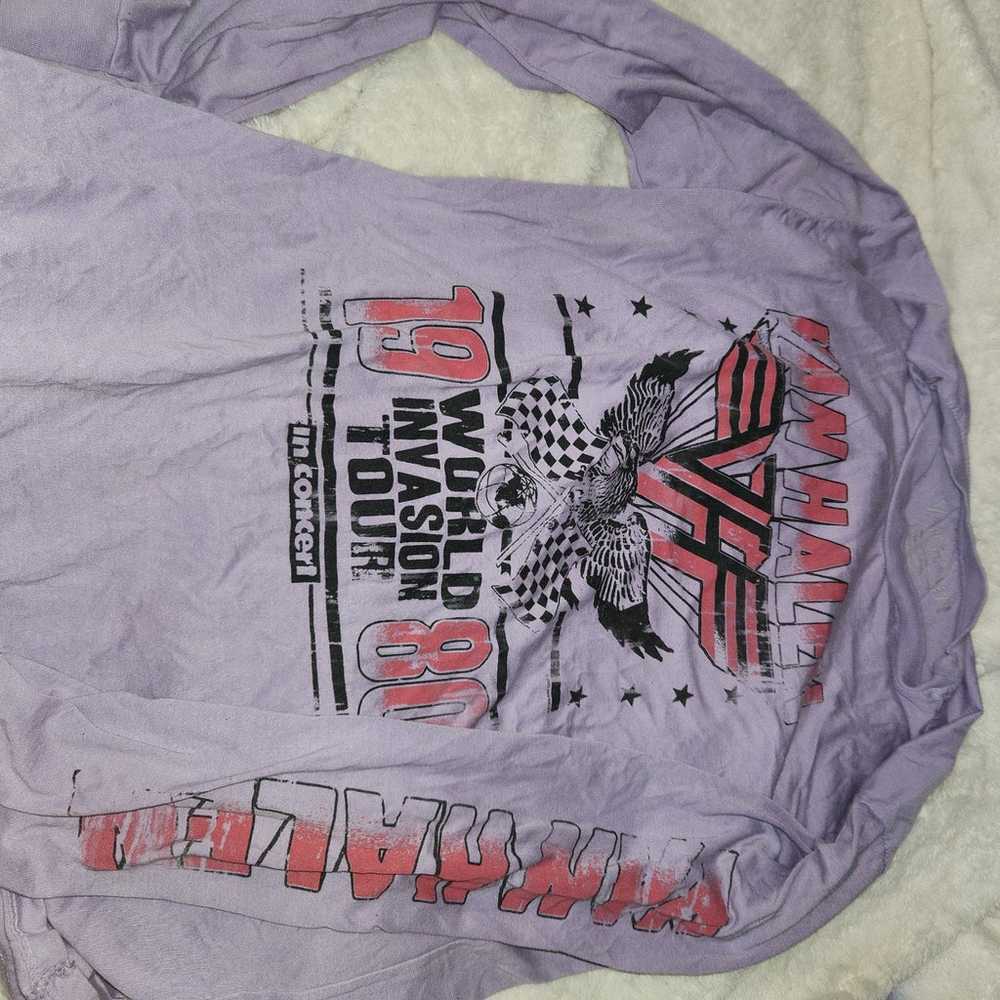 Van Halen 1989 lavendar long sleeve - image 1