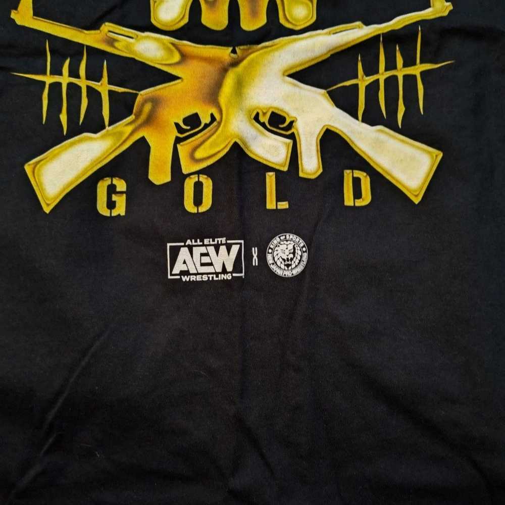 Bullet Club Gold shirt PWT Exclusive 3XL AEW NJPW… - image 4