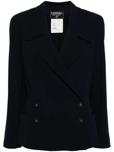 CHANEL Pre-Owned 1994 CC-button wool double-breas… - image 1