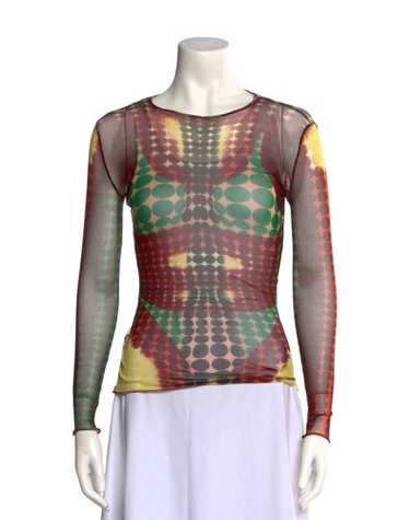1990s jean paul gaultier print top - Gem