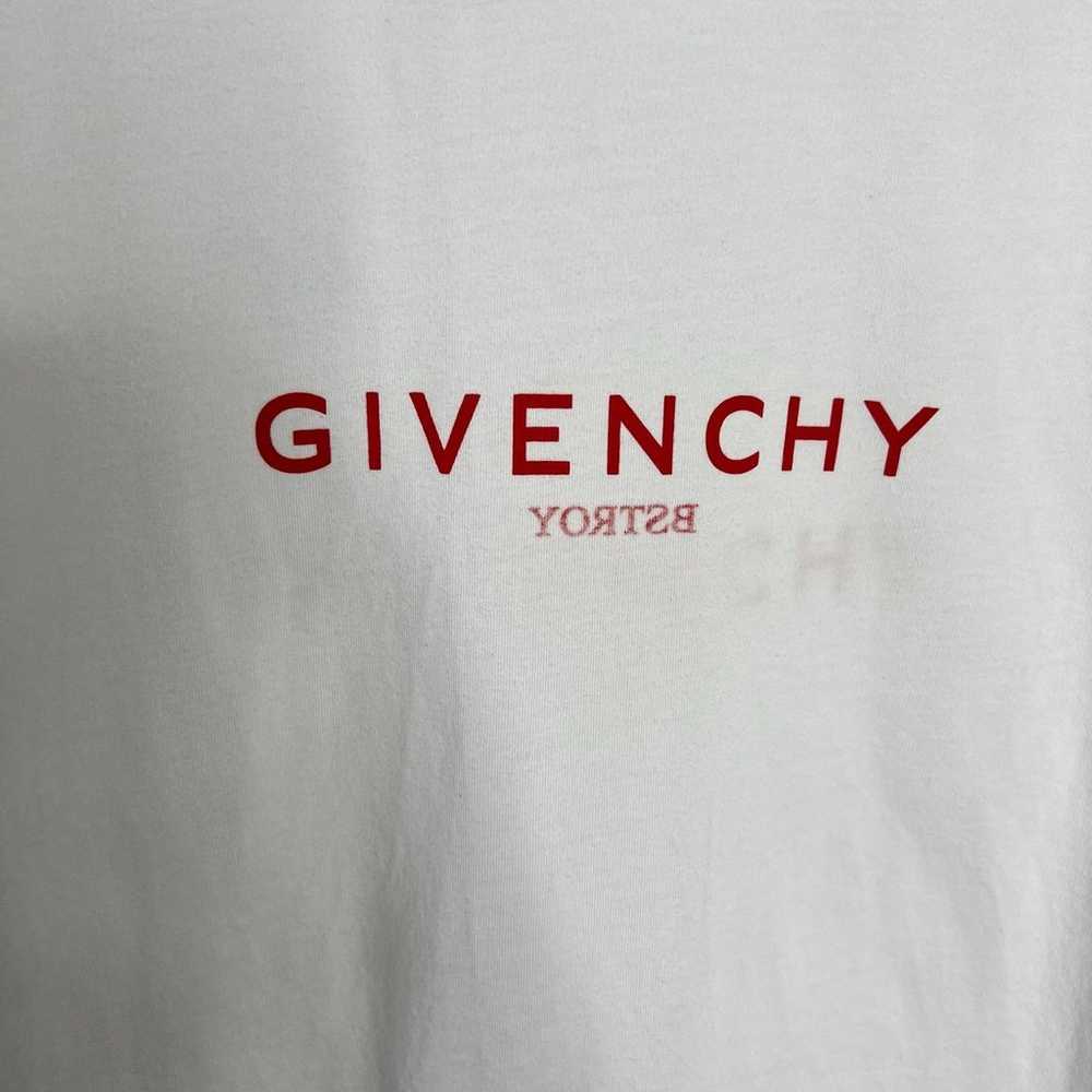 Givenchy Men XS White Short Sleeve Cotton T Shirt… - image 2