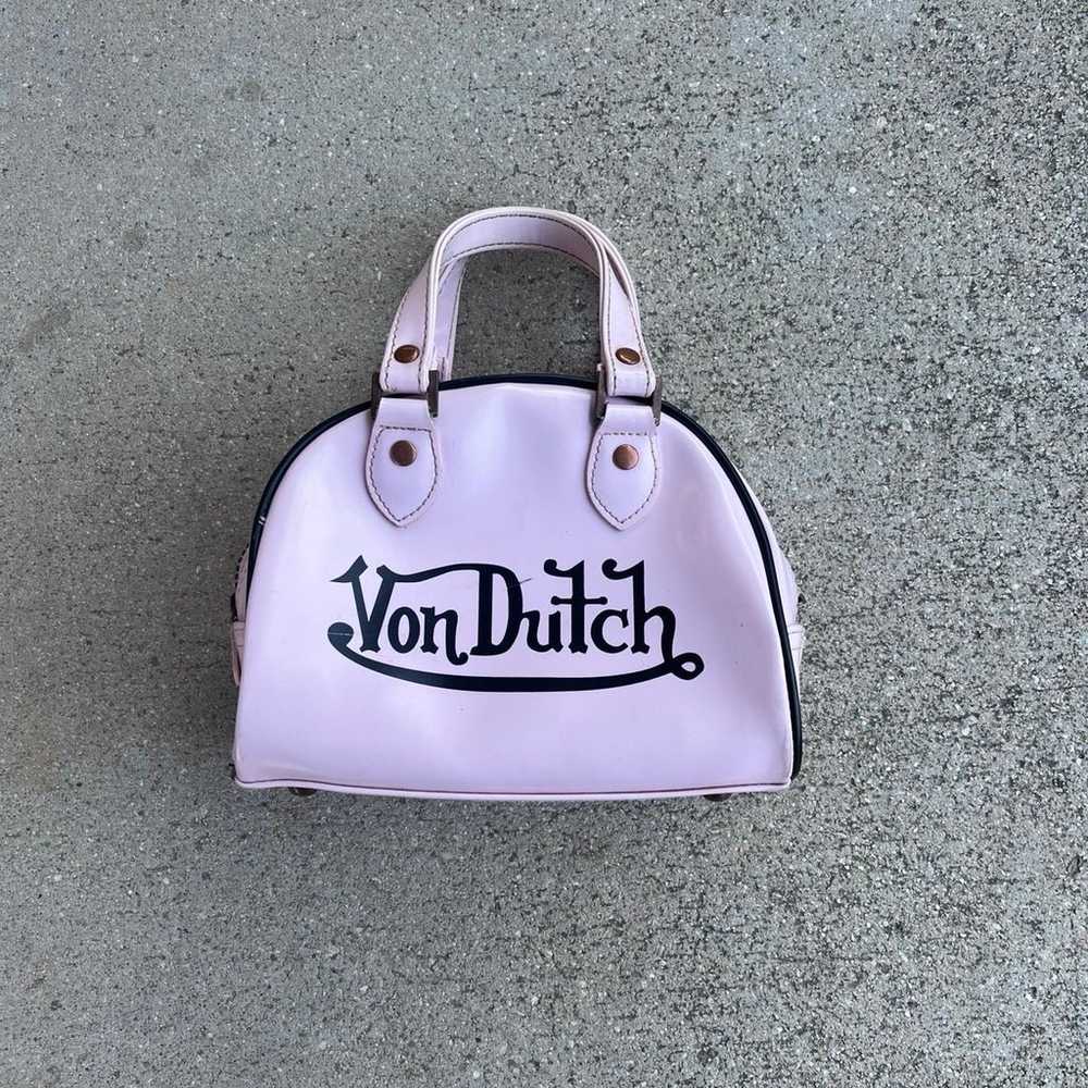 Vintage Von Dutch Light pink small bowling bag - image 1