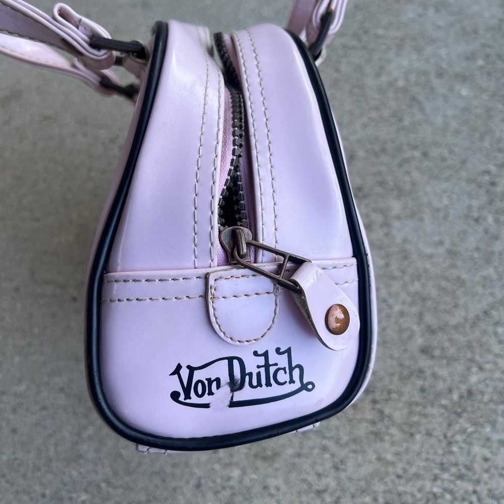 Vintage Von Dutch Light pink small bowling bag - image 4