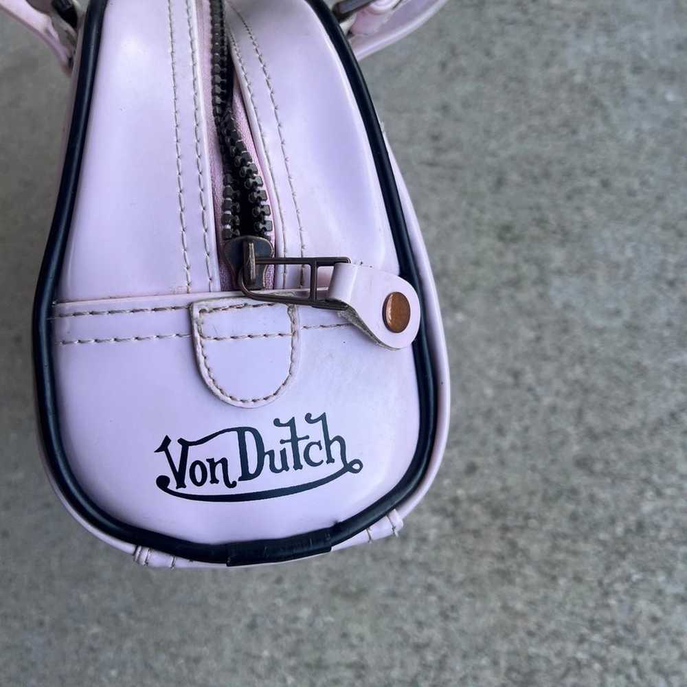 Vintage Von Dutch Light pink small bowling bag - image 6