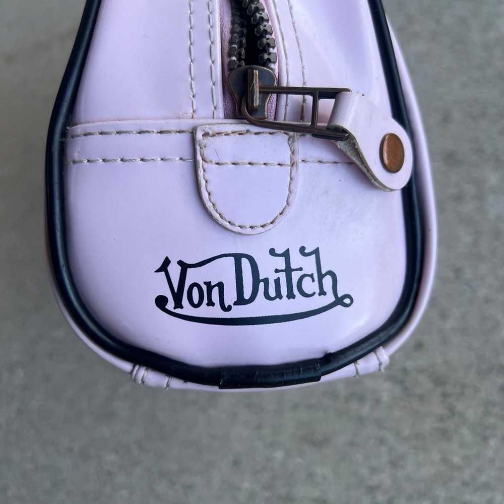 Vintage Von Dutch Light pink small bowling bag - image 7