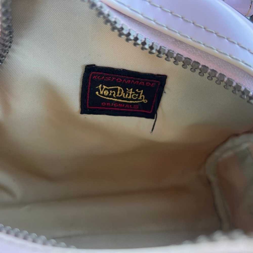 Vintage Von Dutch Light pink small bowling bag - image 8