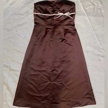 Beautiful vintage brown formal dress - image 1