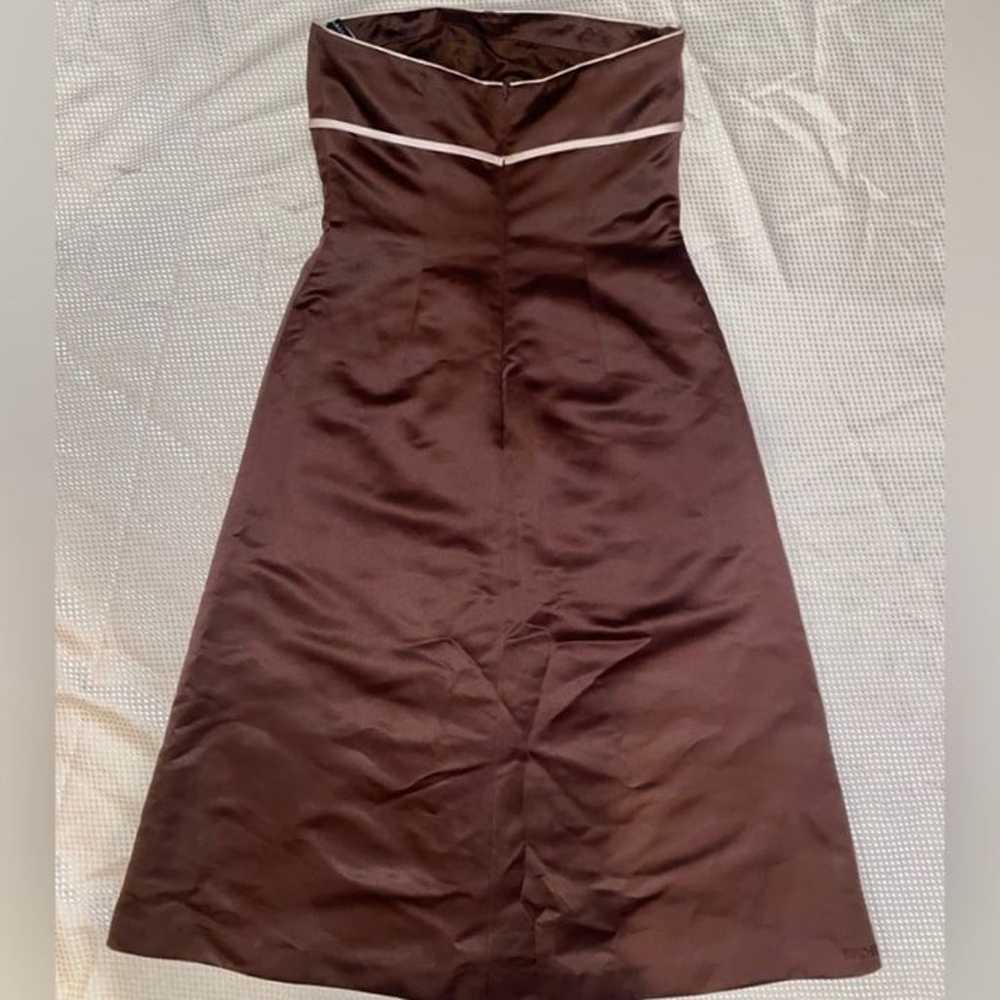 Beautiful vintage brown formal dress - image 2