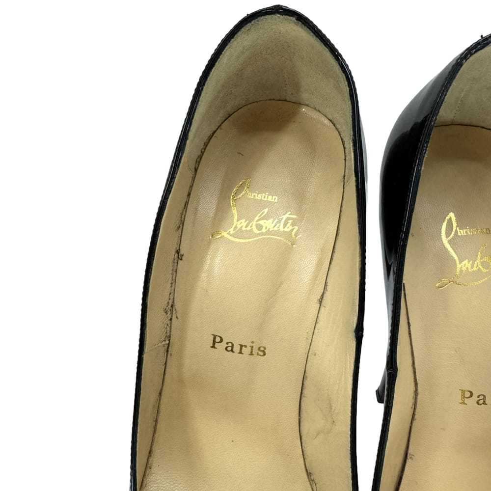 Christian Louboutin Lady Peep patent leather heels - image 5