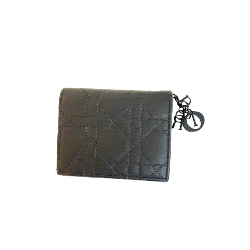 Dior Lady Dior leather wallet - image 3