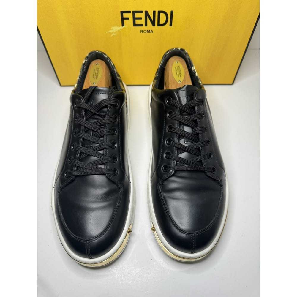 Fendi Leather low trainers - image 3