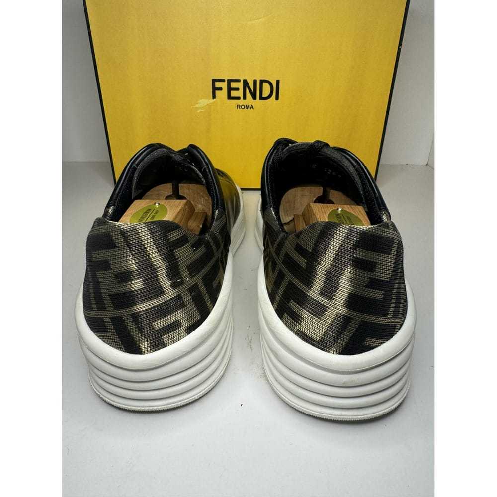 Fendi Leather low trainers - image 5