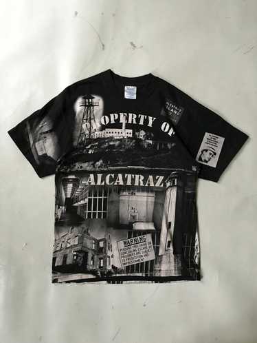 Vintage Vintage 1999 Alcatraz AOP Print T Shirt - image 1