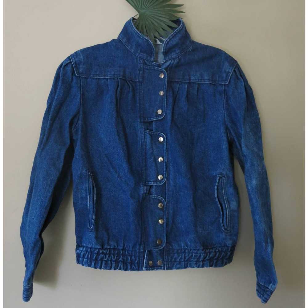 VINTAGE 1970 Jean Jacket Size M (38) Women's Snap… - image 1