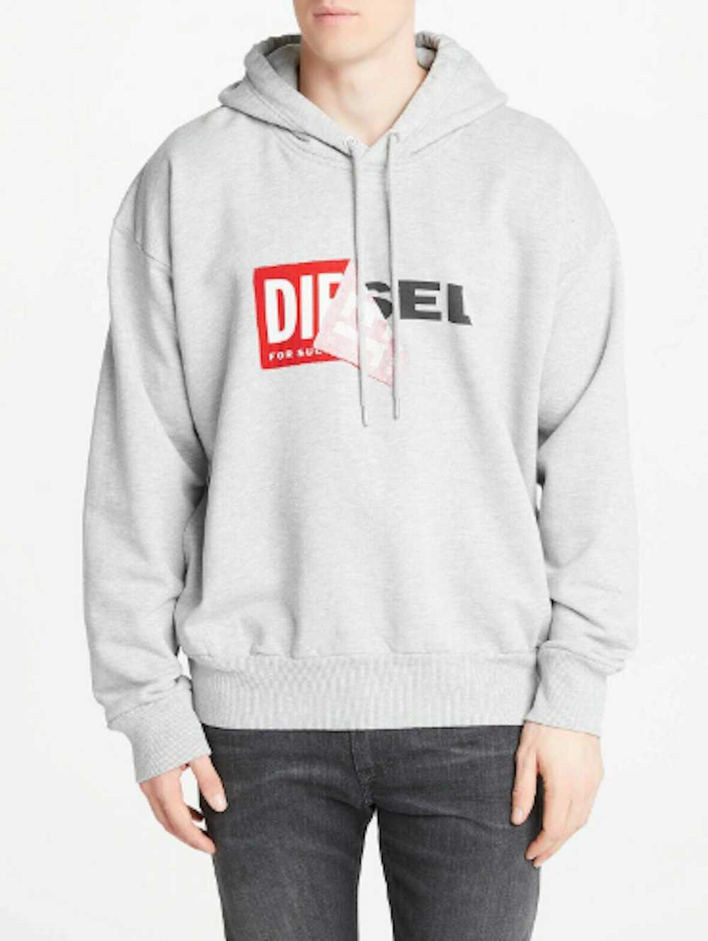 Diesel Diesel S-Alby logo hoodie gray - image 2