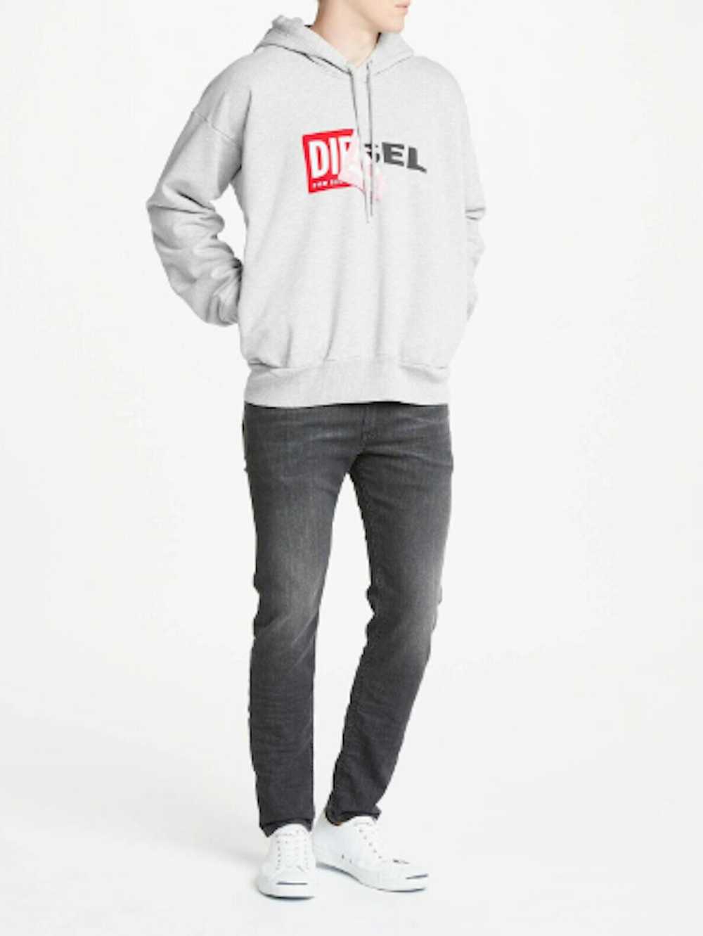 Diesel Diesel S-Alby logo hoodie gray - image 3