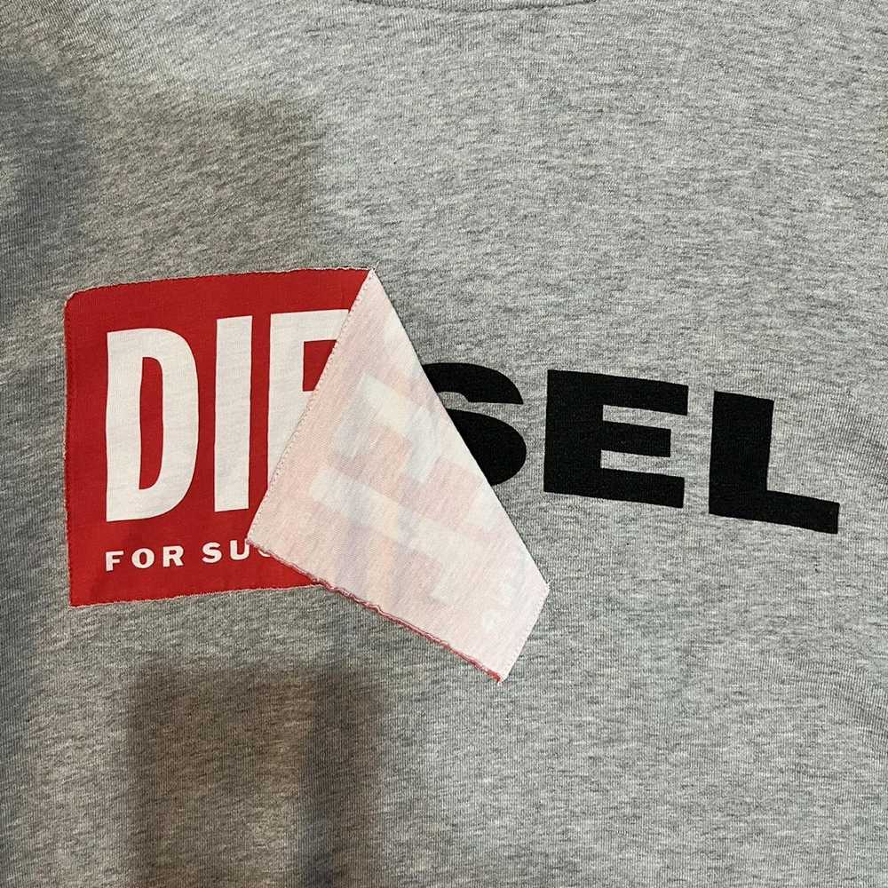 Diesel Diesel S-Alby logo hoodie gray - image 5