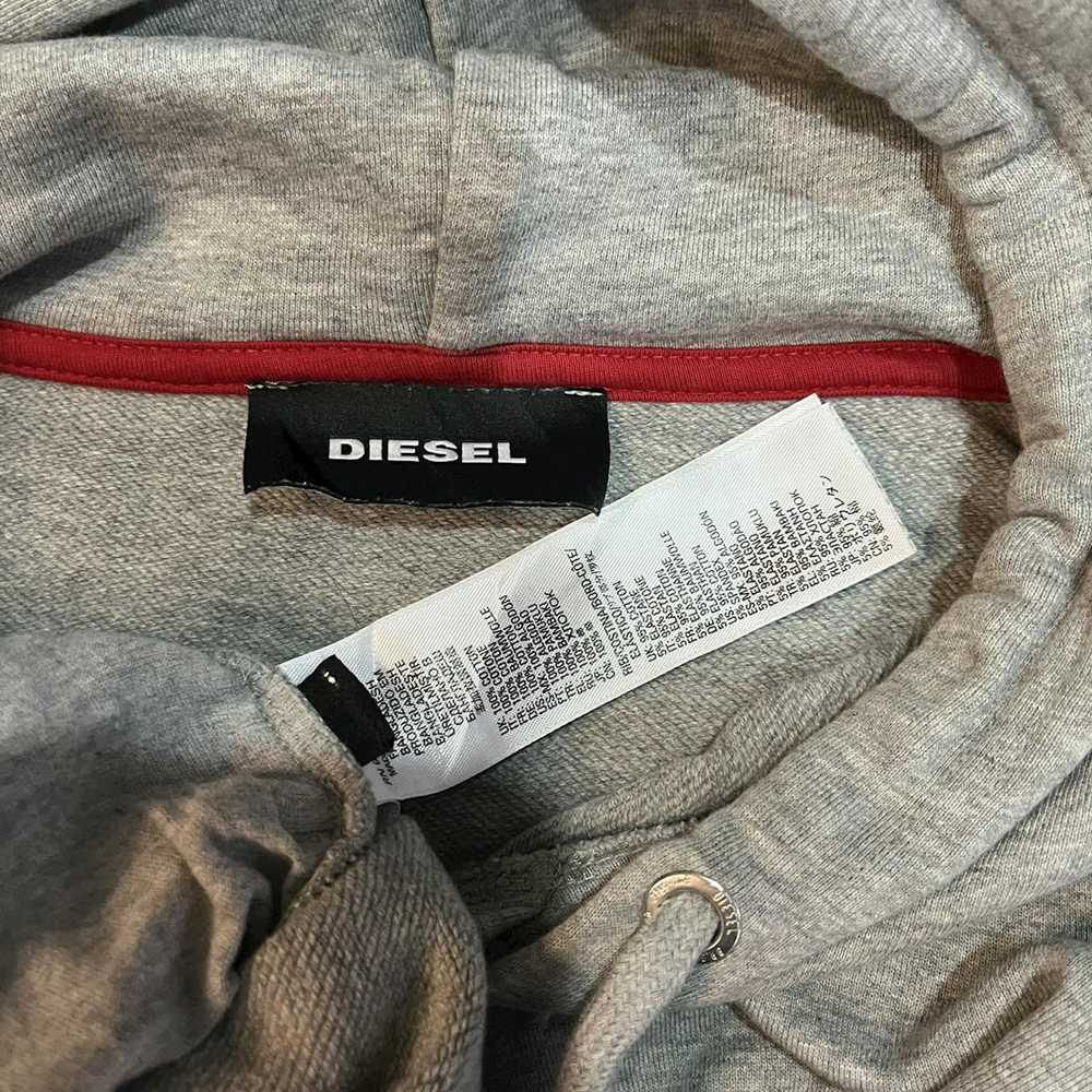 Diesel Diesel S-Alby logo hoodie gray - image 7