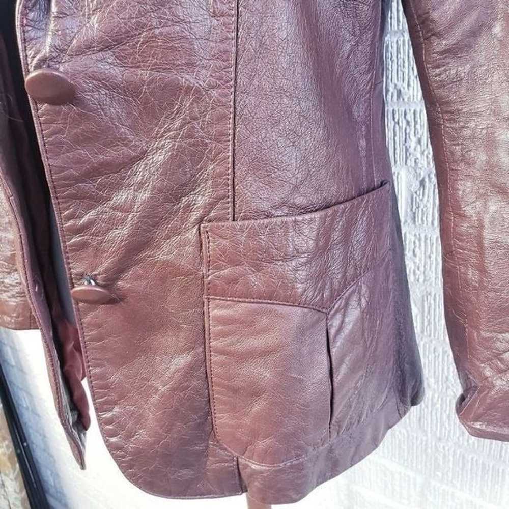 vintage Etienne Aigner leather jacket size medium - image 7