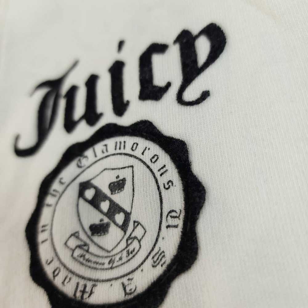 Y2K Juicy Couture White Fleece Zip Up - XL - image 4