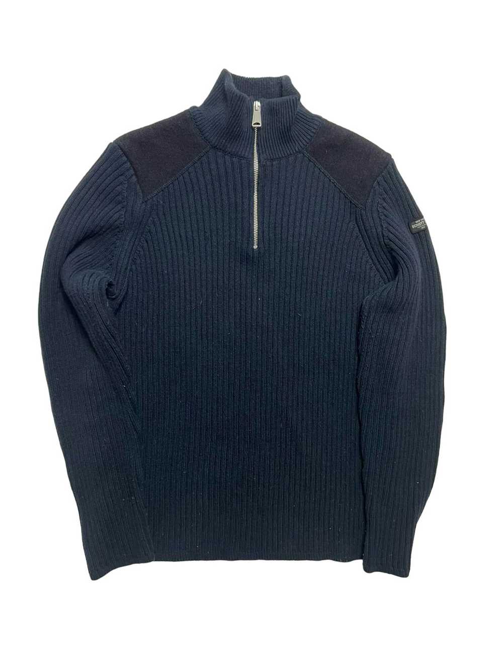 Schott × Vintage VTG Schott NYC Navy Sweater - image 1