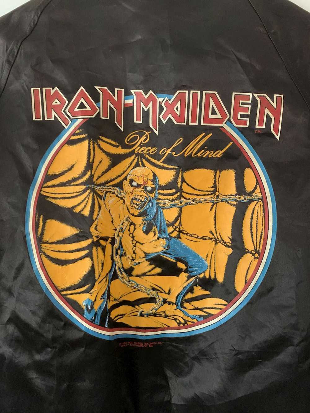 Bomber Jacket × Iron Maiden × Vintage 1983 Iron M… - image 2
