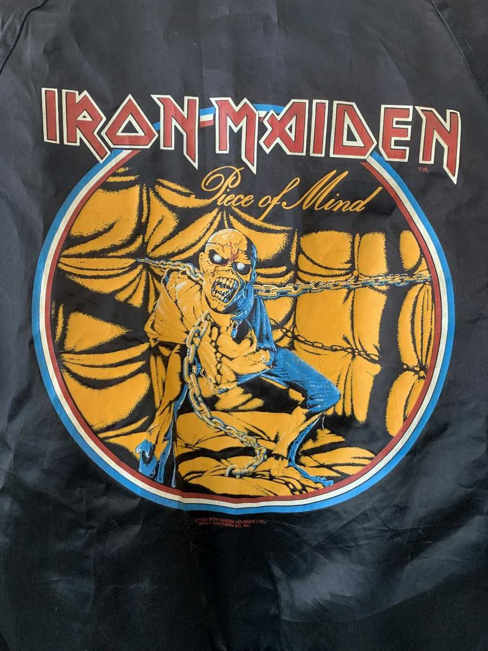 Bomber Jacket × Iron Maiden × Vintage 1983 Iron M… - image 4