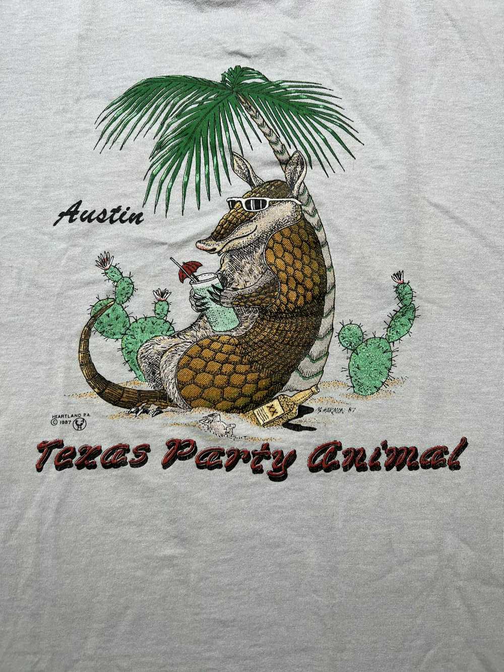 Animal Tee × Made In Usa × Vintage 1987 Texas Par… - image 2