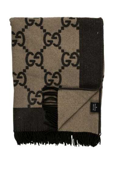 Gucci Gucci Monogram Cashmere Wool Blanket