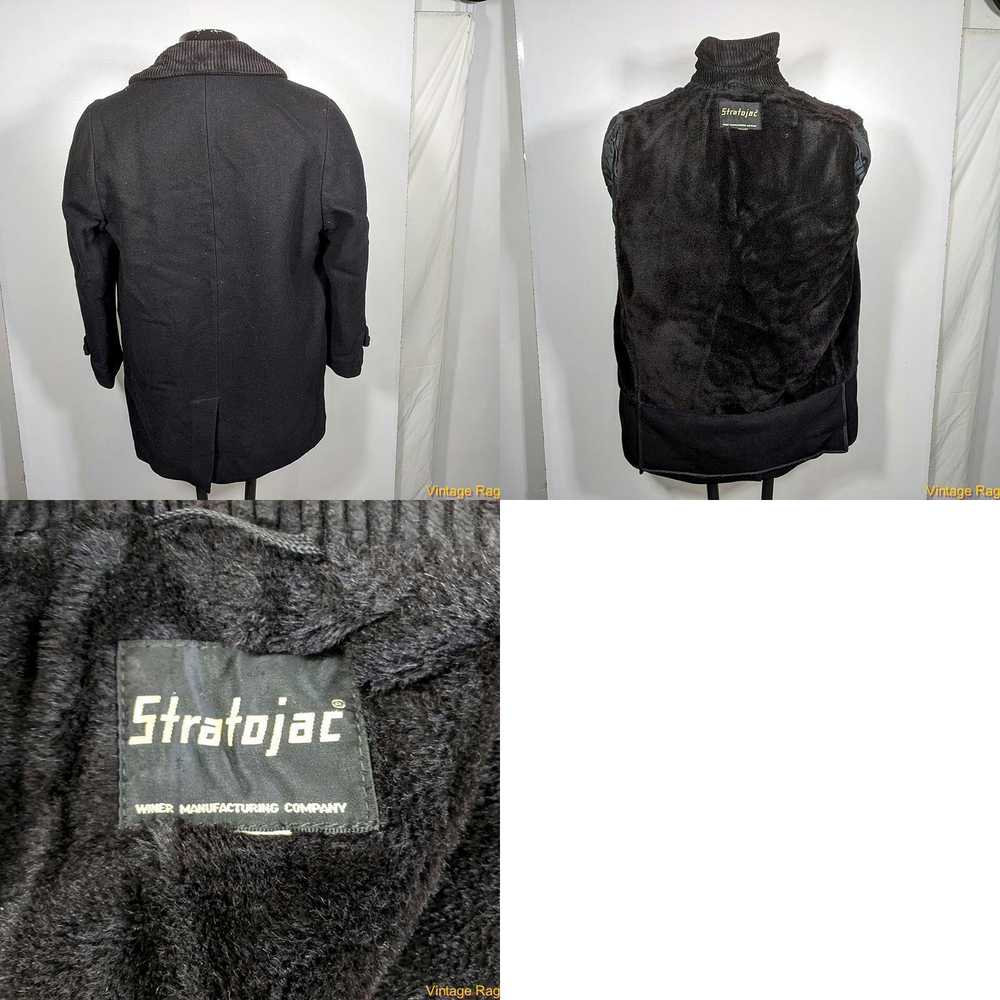 Vintage STRATOJAC Vtg Wool Jacket Coat Mens Size … - image 4