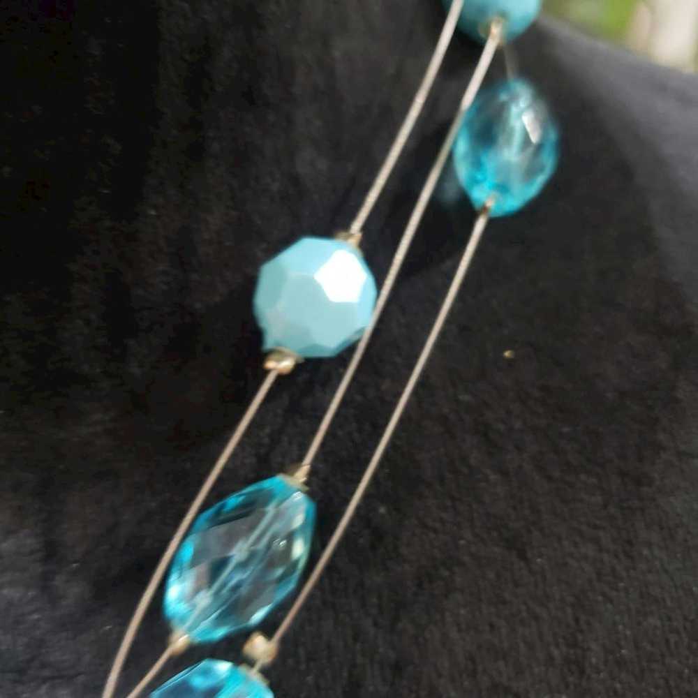 Other Women Fashion Blue Turquoise Beaded & Heart… - image 4