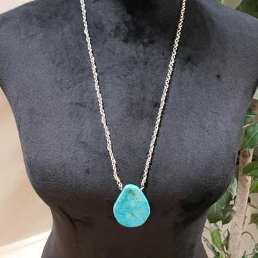 Other Round Blue Faux Turquoise Stone Choker Penda