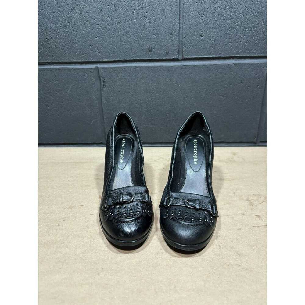 Other APOSTROPHE Shoes Pumps Heels Black Lthr Buc… - image 2