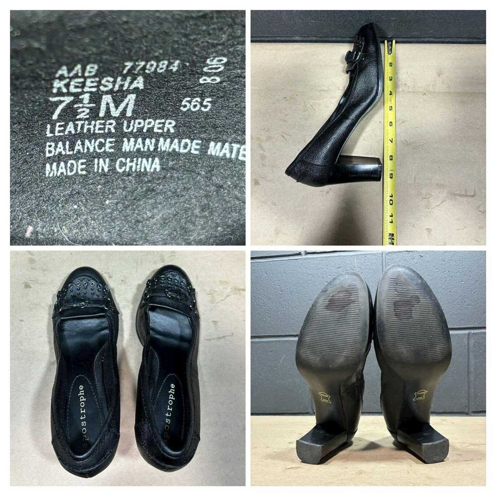 Other APOSTROPHE Shoes Pumps Heels Black Lthr Buc… - image 4