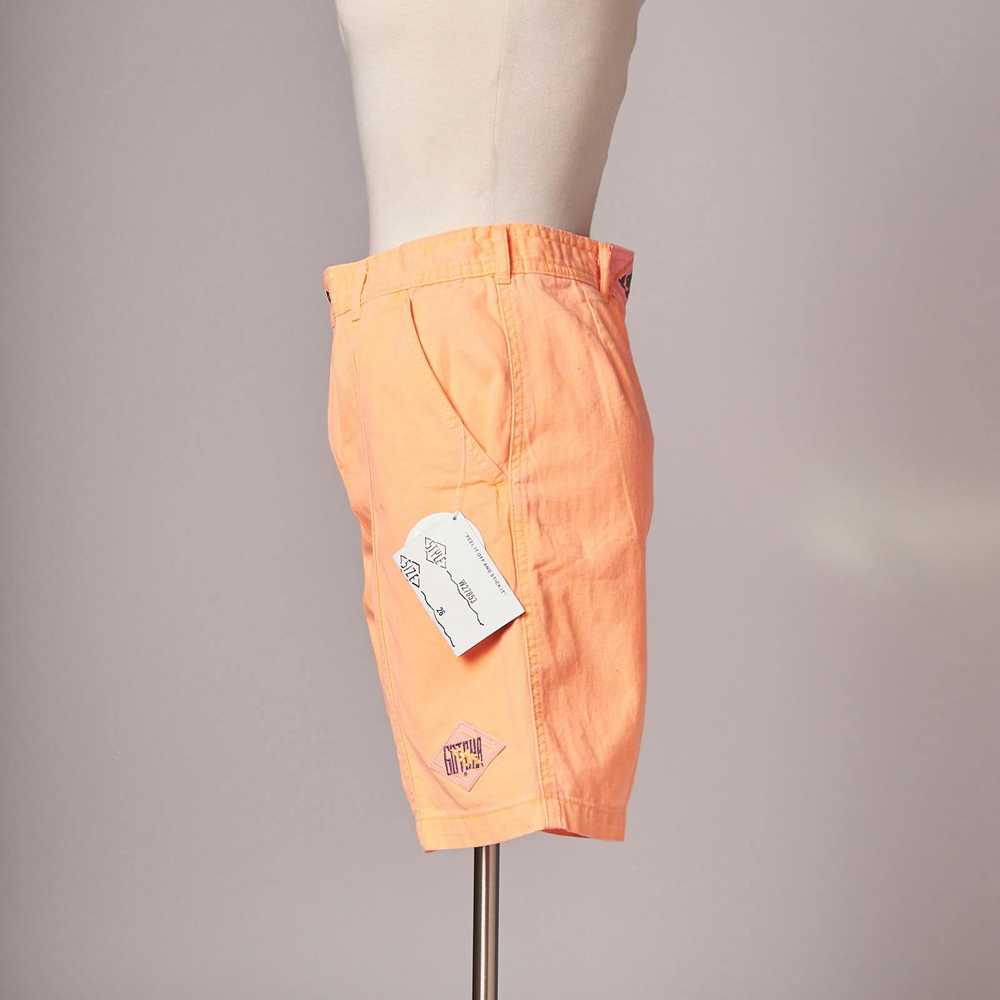 Gotcha 1980s Deadstock Gotcha Neon Orange Shorts - image 2